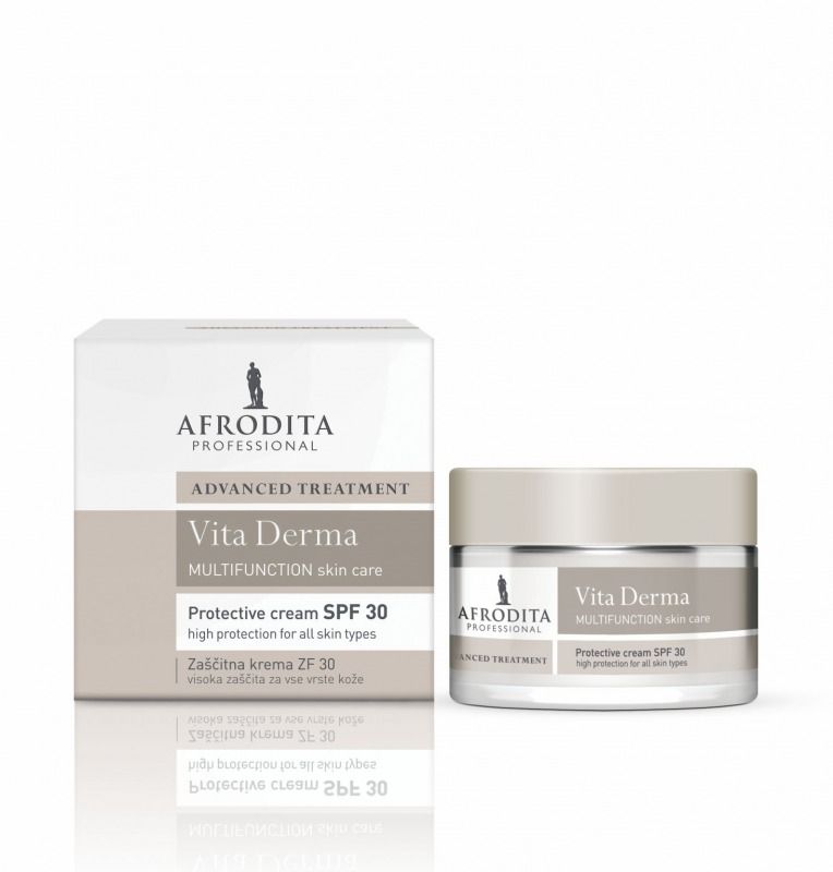 Afrodita Cosmetics VITA DERMA Krem ochronny spf 30 na dzień 50 ml