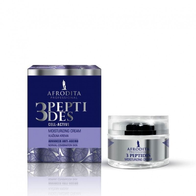 Afrodita Cosmetics 3 Peptides Krem nawilżający 50 ml