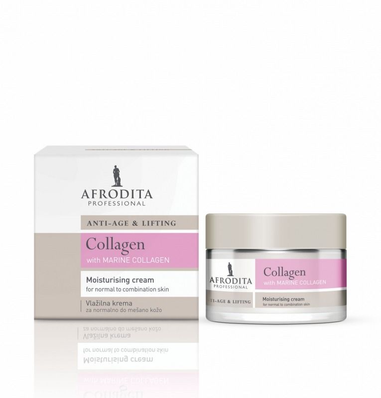 Afrodita Cosmetics Krem Collagen nawilżający do twarzy dzień i noc 50 ml