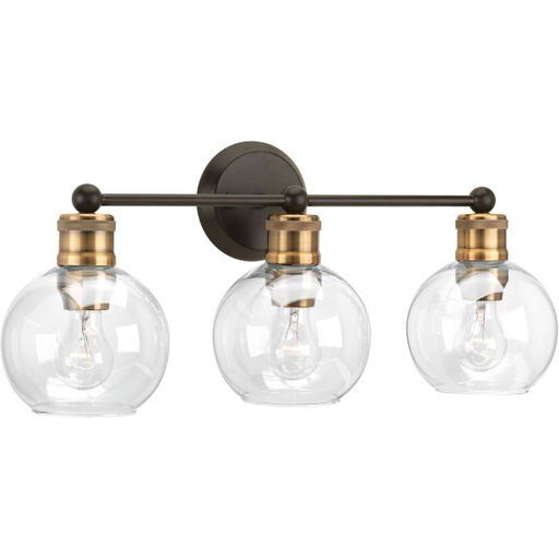 Hansford 3 Light 24-1/2&quot; Wide Bathroom Vanity Light in Antique Bronze