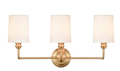 Poplin 3 Light 22&quot; Wide Bathroom Vanity Light