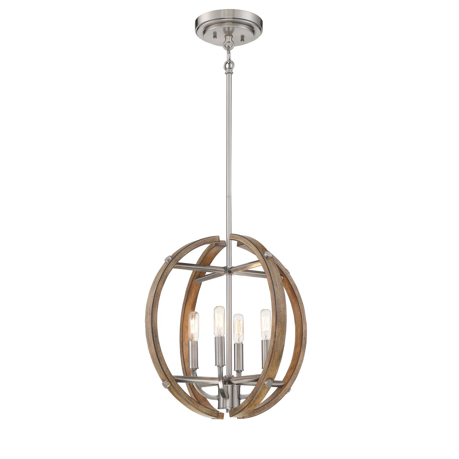 Country Estates 4 Light 17&quot; Wide Globe Chandelier