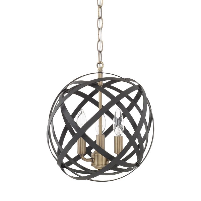 Axis 3 Light 13&quot; Wide Chandelier