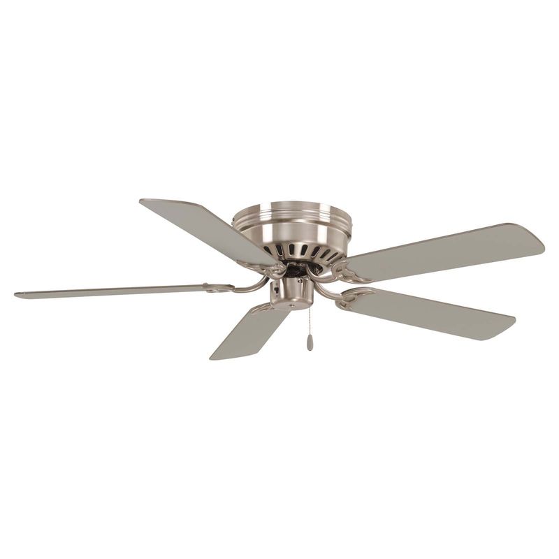 Mesa 52&quot; 5 Blade Indoor Flush Mount Fan in Brushed Nickel