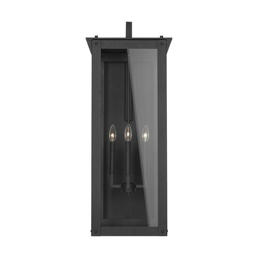 Hunt 4 Light 36&quot; Tall Outdoor Wall Sconce Black Finish