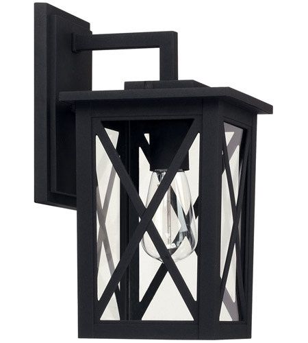 Avondale 14&quot; Tall Outdoor Wall Sconce in Black