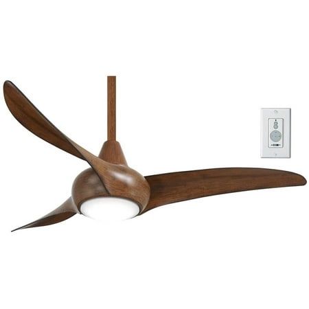 Light Wave 44&quot; 3 Blade Indoor LED Ceiling Fan with Remote Included in Distressed Koa