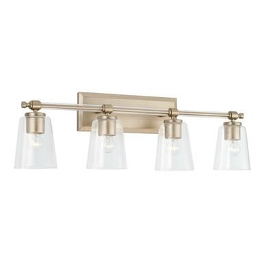Breigh 4 Light 32&quot; Wide Bathroom Vanity Light Brushed Champagne