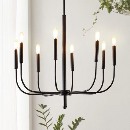 Amoros 8 Light 28&quot; Wide LED Candle Style Chandelier Oil Rubbed Bronze