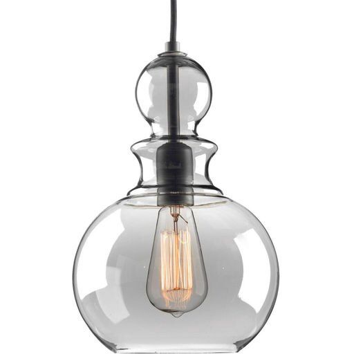 Staunton Single Light 9&quot; Wide Mini Pendant Graphite Finish