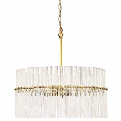 Tiffany 20&quot; Wide 4 Light Crystal Drum Chandelier