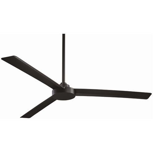 Roto XL 62&quot; 3 Blade Indoor / Outdoor Ceiling Fan with Wall Control Included Coal Finish