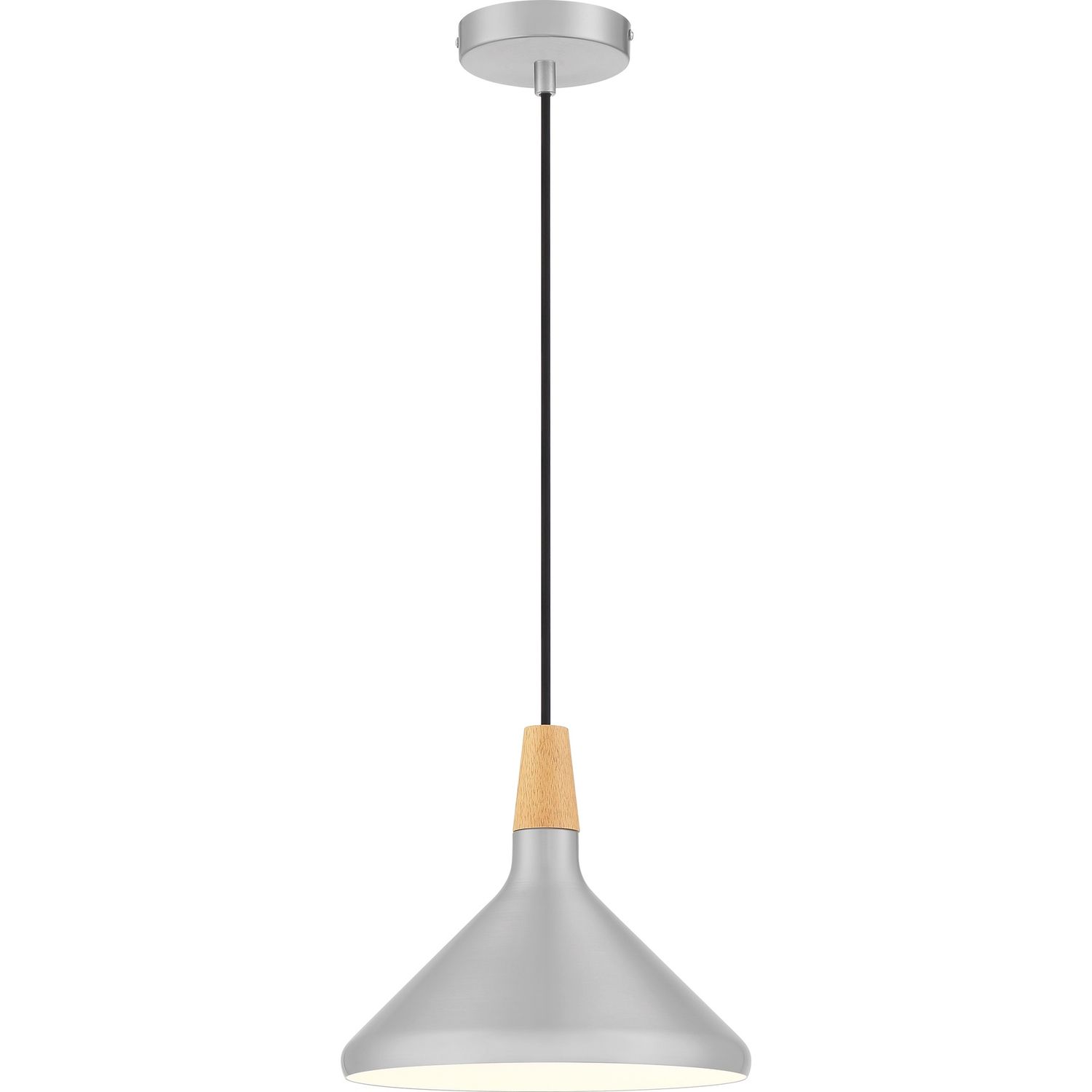 Streeter 1-Light Antique Nickel Mini Pendant