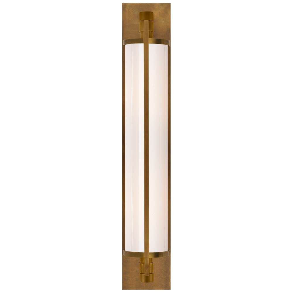Thomas O&#39;Brien Keeley 2 Light 3.5 inch Hand-Rubbed Antique Brass Tall Pivoting Bath Sconce Wall Light