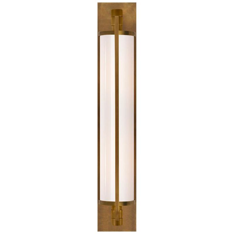 Thomas O&#39;Brien Keeley 2 Light 3.5 inch Hand-Rubbed Antique Brass Tall Pivoting Bath Sconce Wall Light