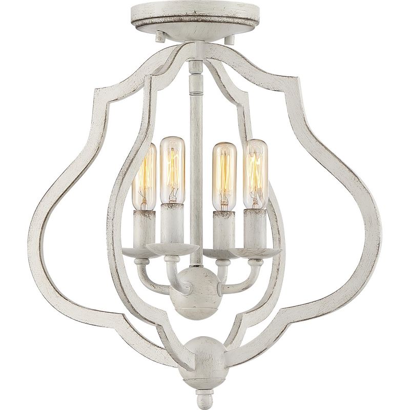 O&#39;Keefe 4 Light 15&quot; Wide Semi-Flush Ceiling Fixture Model:OKF1715AWH
