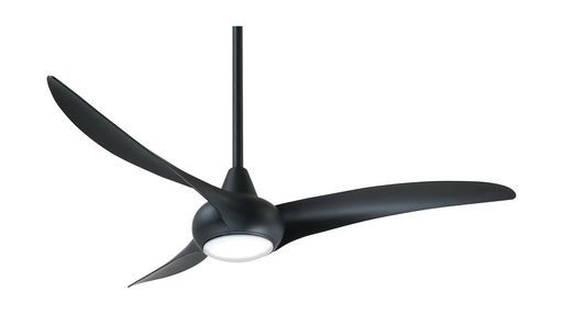 Light Wave 52&quot; 3 Blade Indoor LED Ceiling Fan with Remote Included Coal Finish