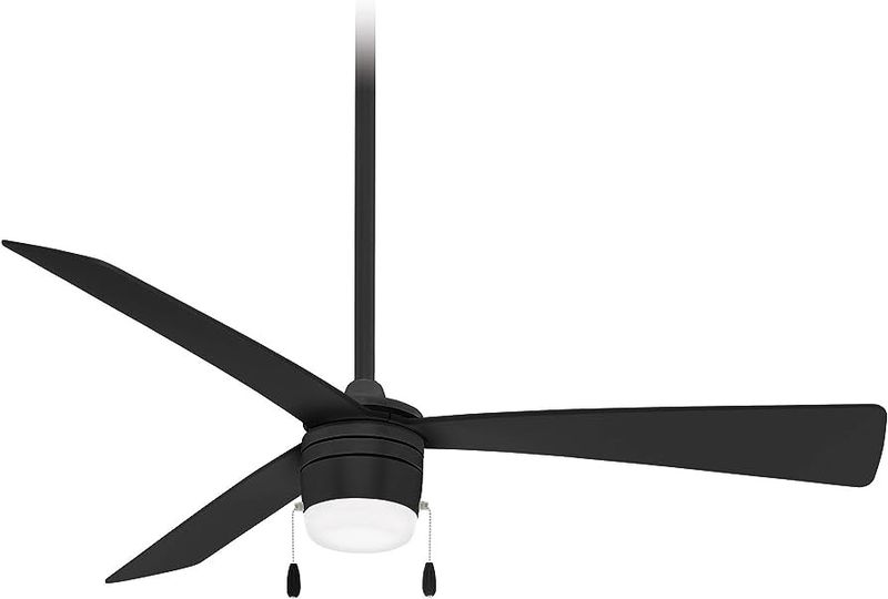 Vital LED 44&quot; 3 Blade Indoor Ceiling Fan in Coal/Black