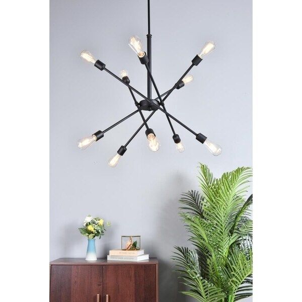 Axel 10 Light 27-3/16&quot; Wide Sputnik Chandelier