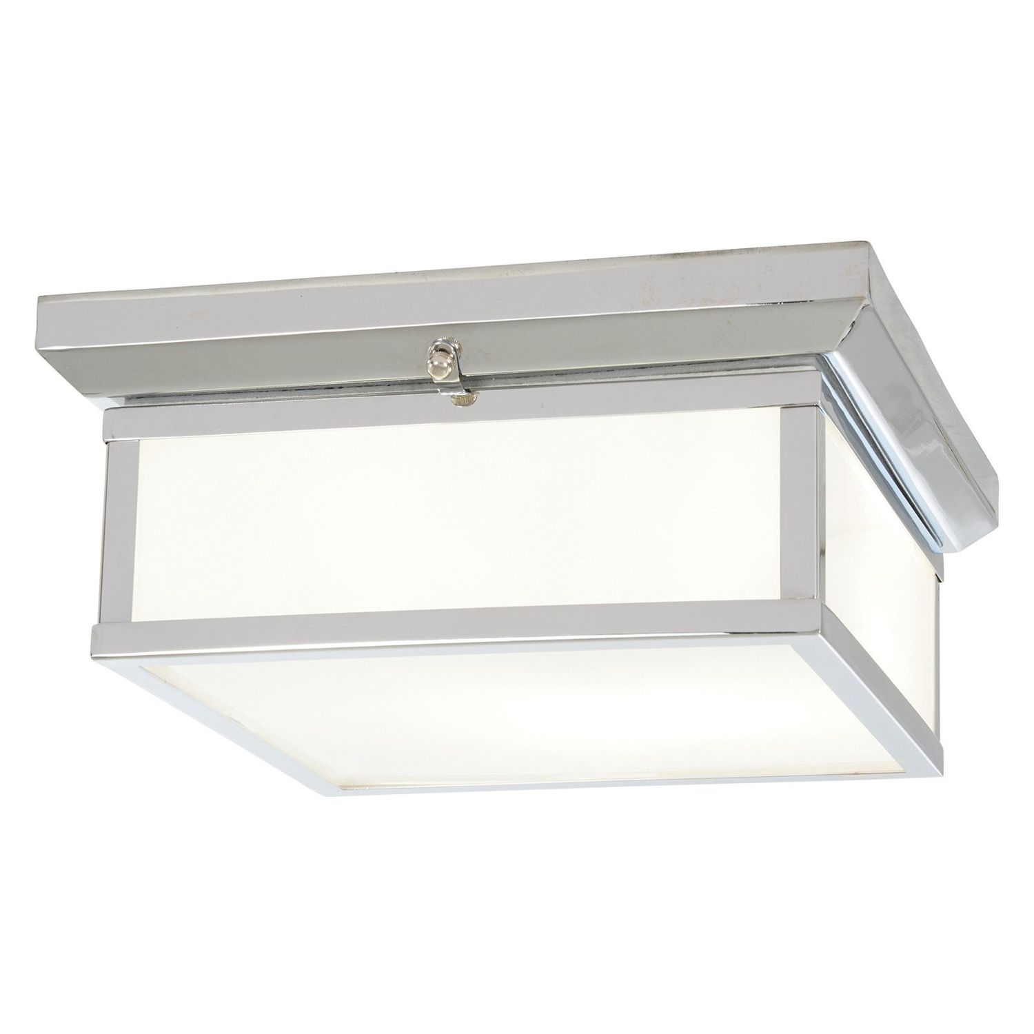 2 Light 13&quot; Wide Flush Mount Ceiling Fixture with Glass Shade