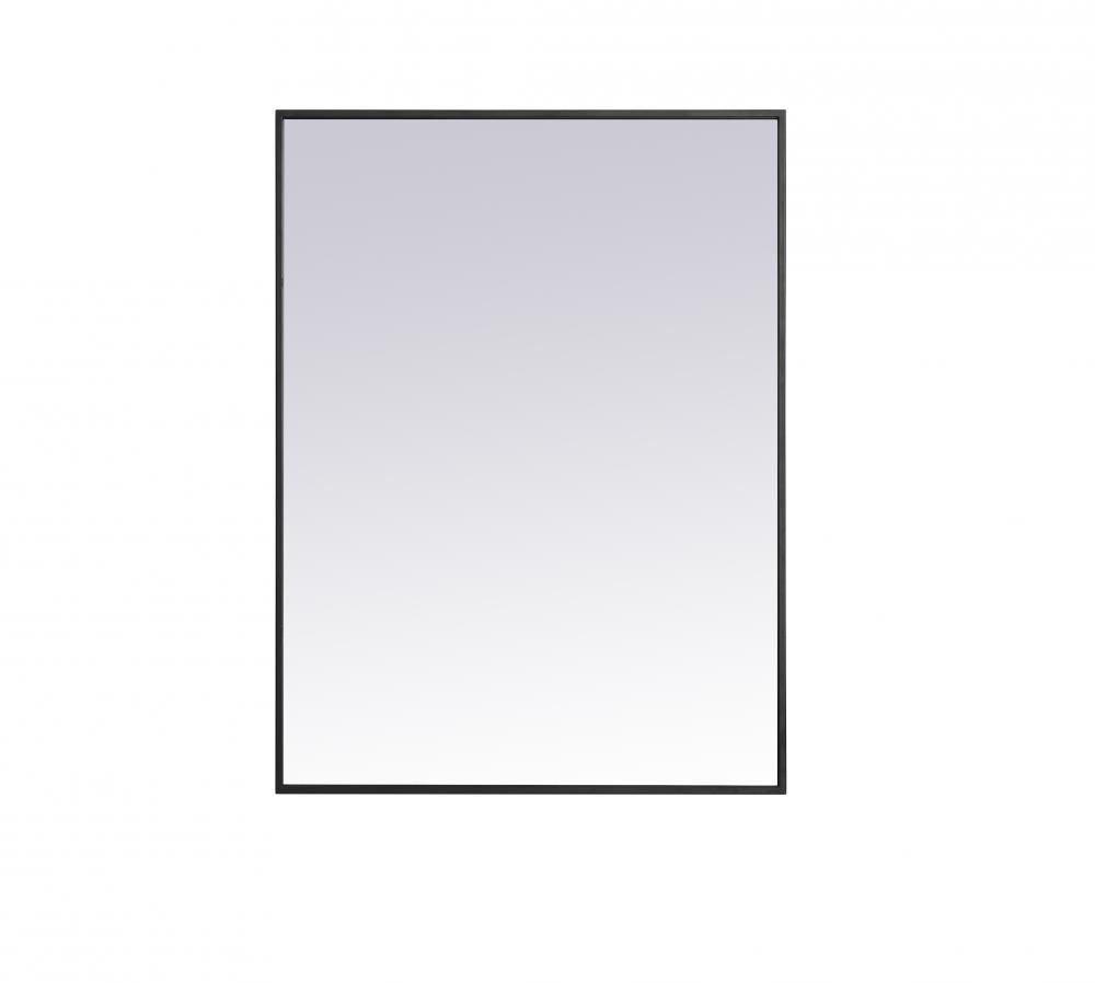 Monet 36&quot; x 27&quot; Framed Bathroom Black  Mirror