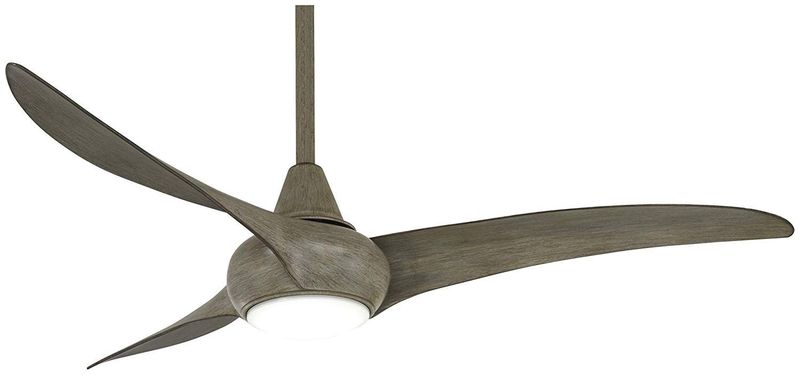 Light Wave 52&quot; 3 Blade Indoor LED Ceiling Fan with Remote Included in Driftwood
