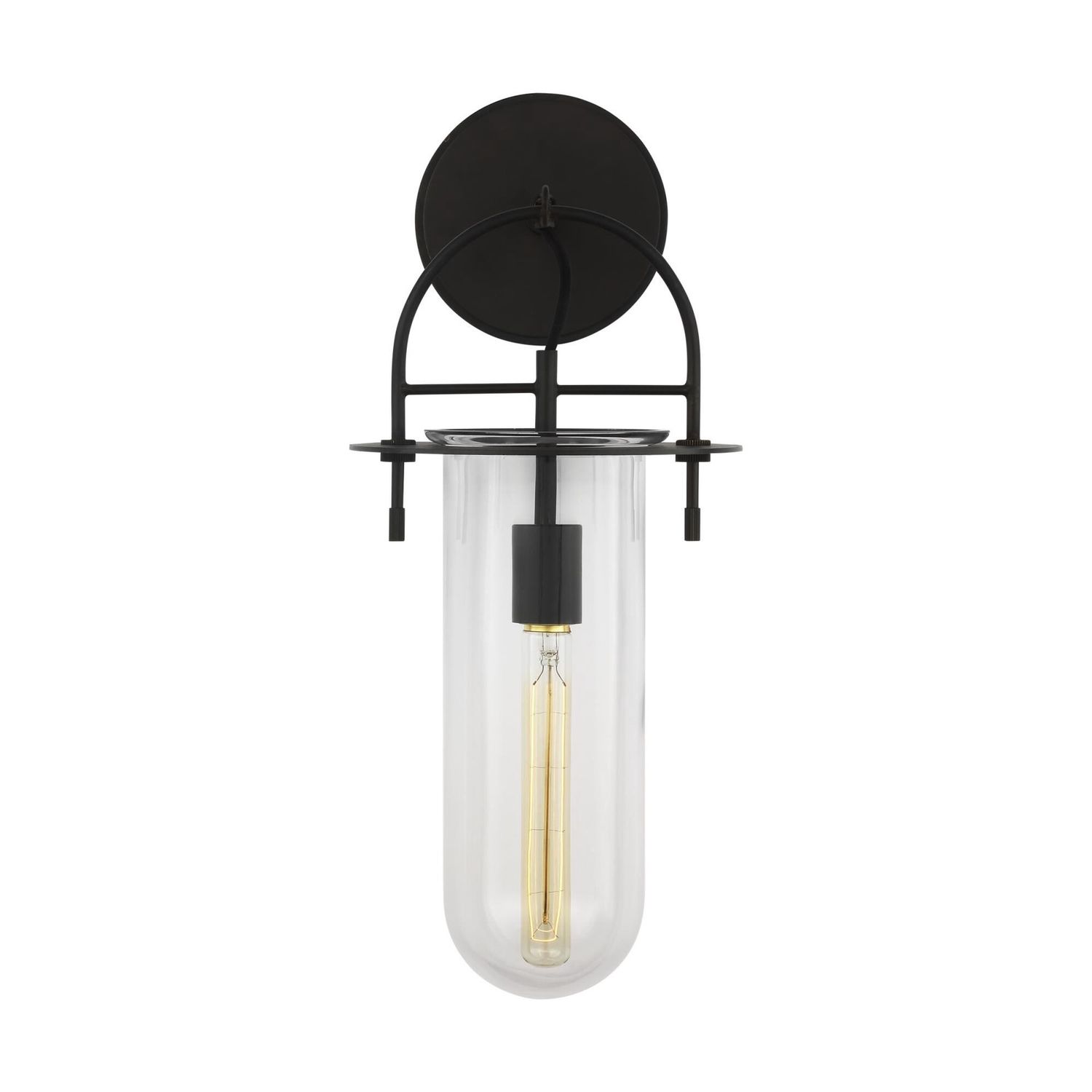 One Light Sconce Aged Iron by Visual Comfort Studio
