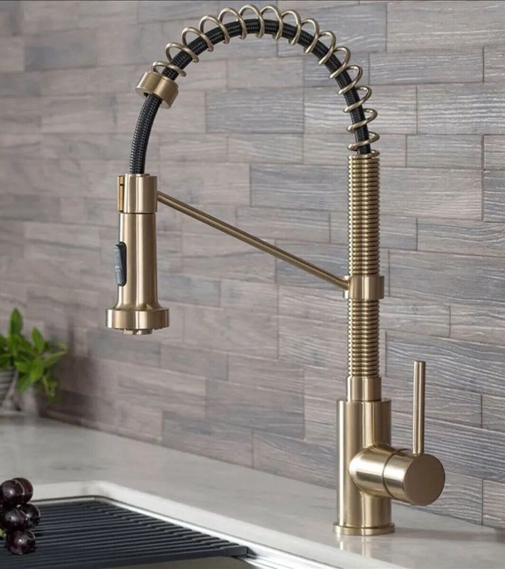 Bolden 1.8 GPM Single Hole Pre-Rinse Pull Down Kitchen Faucet