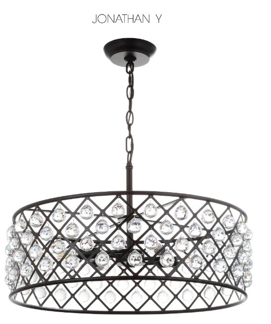 Gabrielle 23 Crystal/Metal LED Pendant Oil-Rubbed Bronze