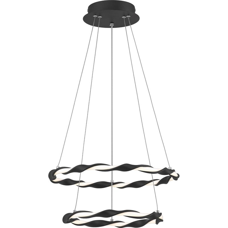 Finale 15.75 inch Semi-Flush Mount in Black