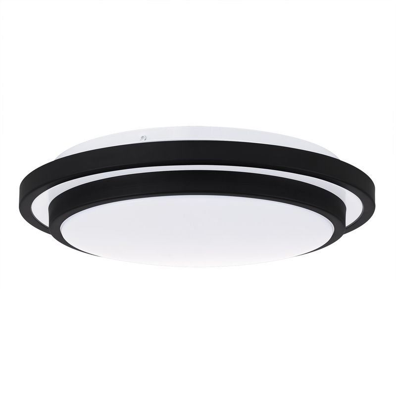 Irving 14&quot; Wide LED Flush Mount Ceiling Fixture in Matte Black