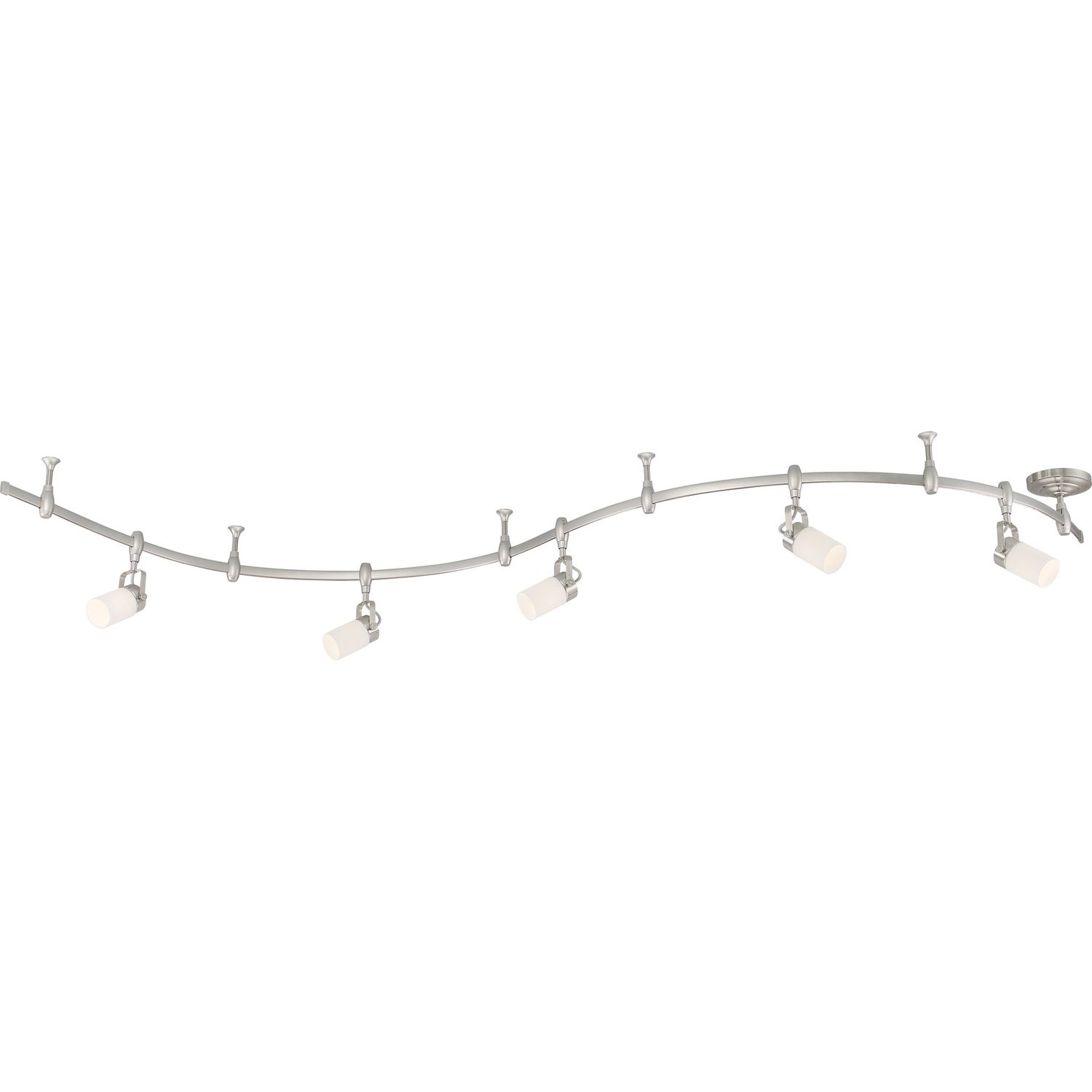 Track Kit Lighting 5 Light LED 25 in Brushed Nickel Finish