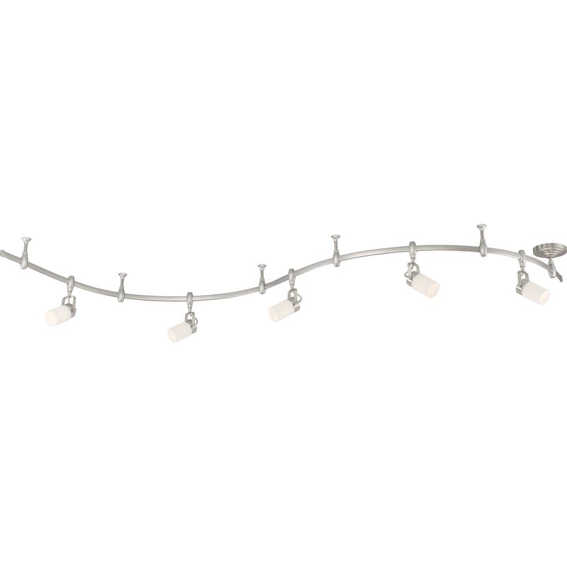 Track Kit Lighting 5 Light LED 25 in Brushed Nickel Finish