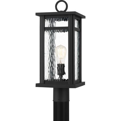 Moira 1 Light 21 inch Earth Black Outdoor Post Lantern