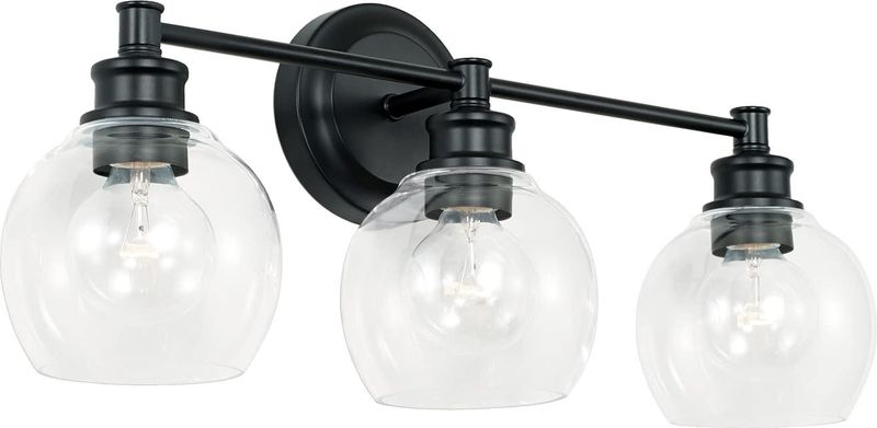 Mid Century 3 Light 24&quot; Wide Bathroom Vanity Light