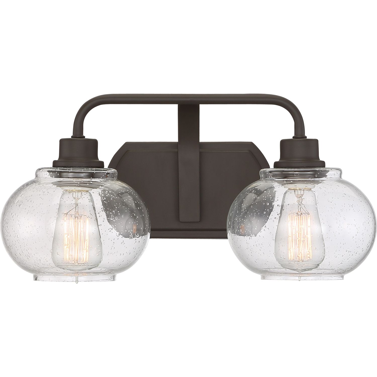 Trilogy 2 Light Bathroom Vanity Light in Bronze