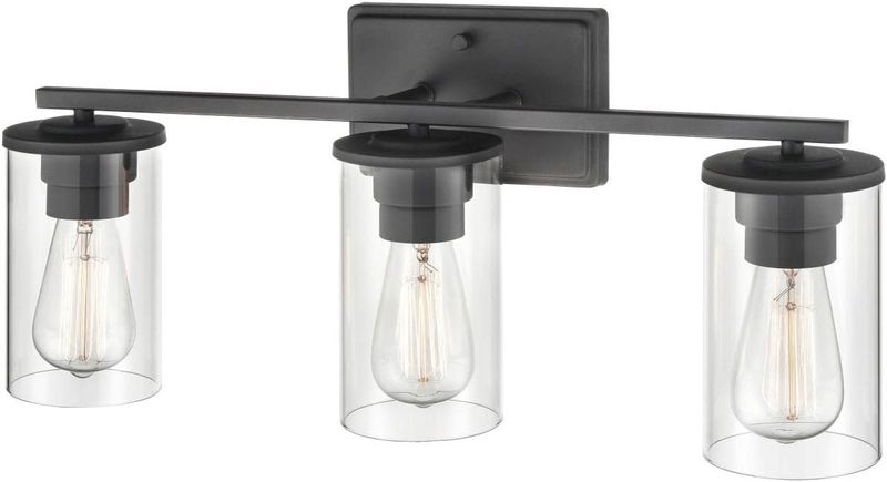 Verlana 3 Light 22&quot; Wide Bathroom Vanity Light Matte Black