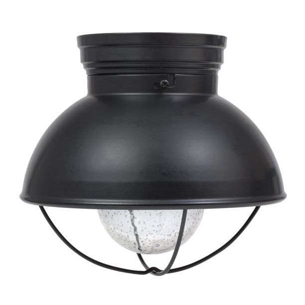 Beverly LED Light Fixture, Semi-Flush Mount with 1 Clear Filament Light Bulb Included