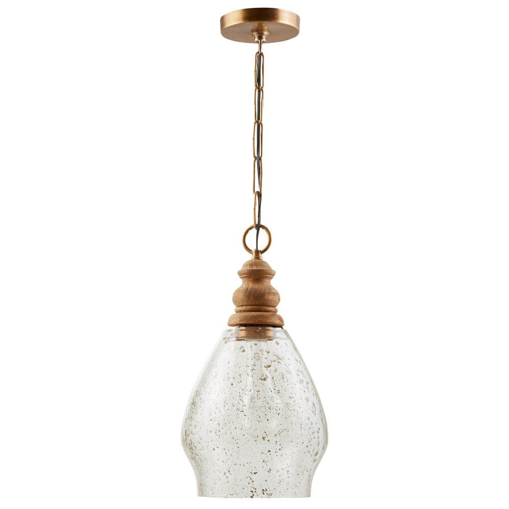 16&quot; Tall Mini Pendant in Light Wood