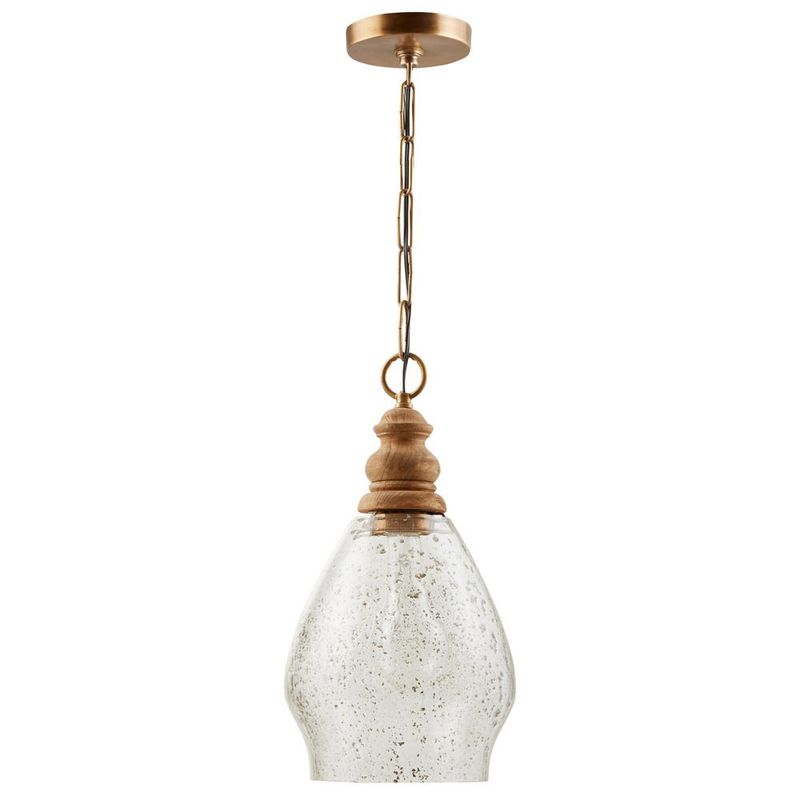 16&quot; Tall Mini Pendant in Light Wood