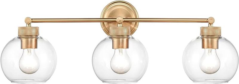 Albury 3 Light 25&quot; Wide Bathroom Vanity Light in Gold