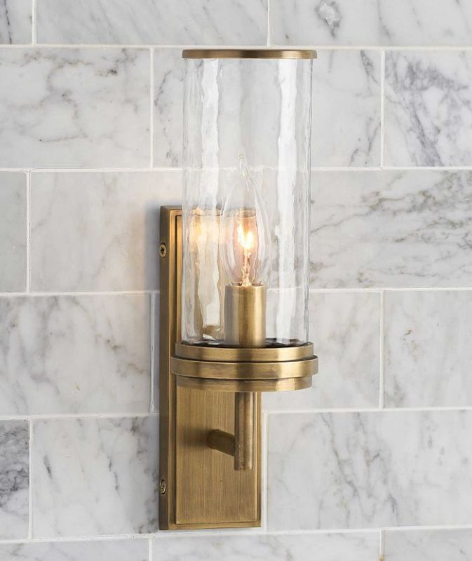 Pottery Barn Frey 13&quot; Gold Sconce