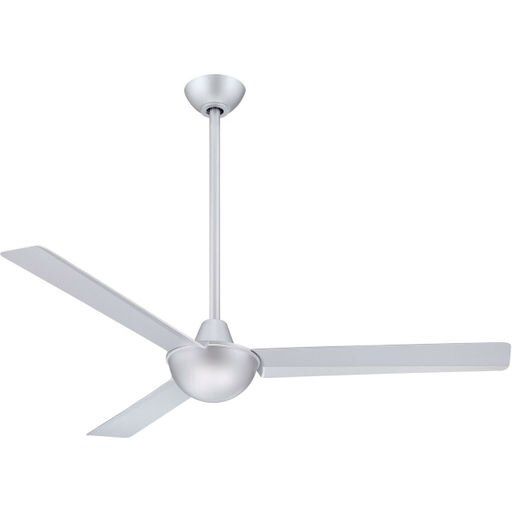 Kewl 52&quot; 3 Blade Energy Star Indoor Ceiling Fan with Wall Control Included in Silver