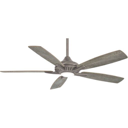 Dyno 52&quot; 5 Blade Indoor LED Ceiling Fan with Remote Included in Burnished Nickel