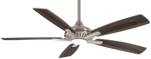Dyno 52&quot; 5 Blade Indoor LED Ceiling Fan with Remote Included in Brushed Nickel