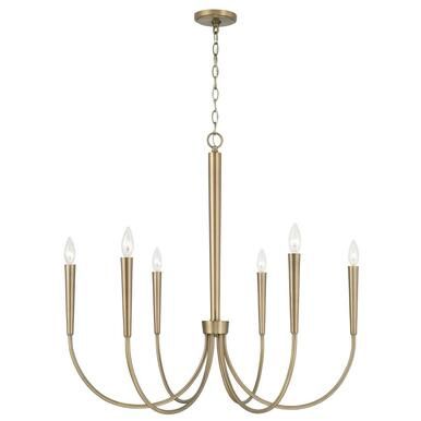 Holden 6 Light 33&quot; Wide Taper Candle Chandelier