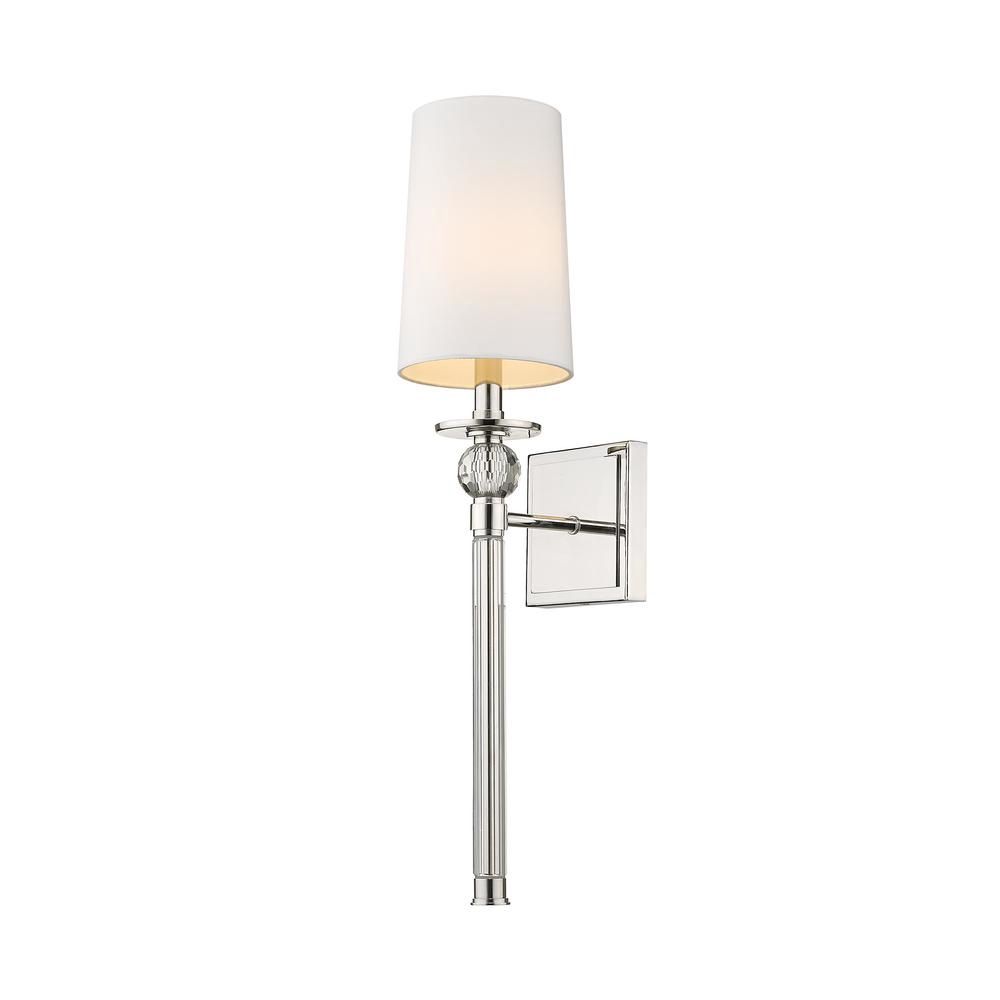 Mia 25&quot; Tall Wall Sconce Brushed Nickel