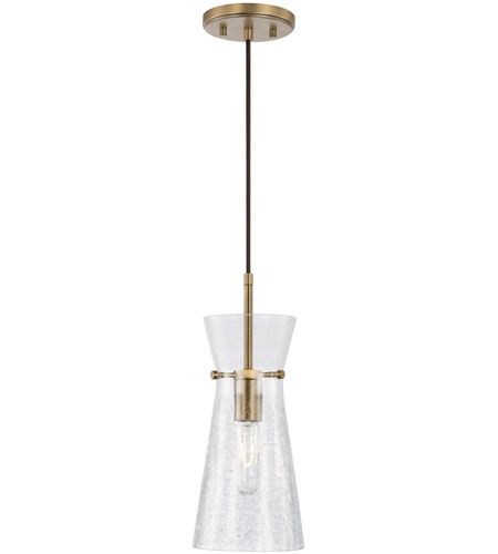 Mila 1 Light 6 inch Aged Brass Pendant Ceiling Light