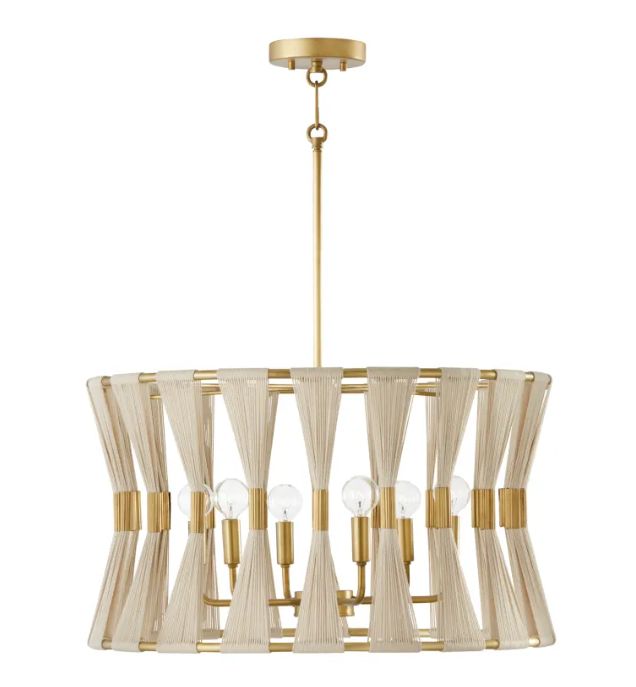 Bianca 6 Light 25&quot; Wide Drum Chandelier