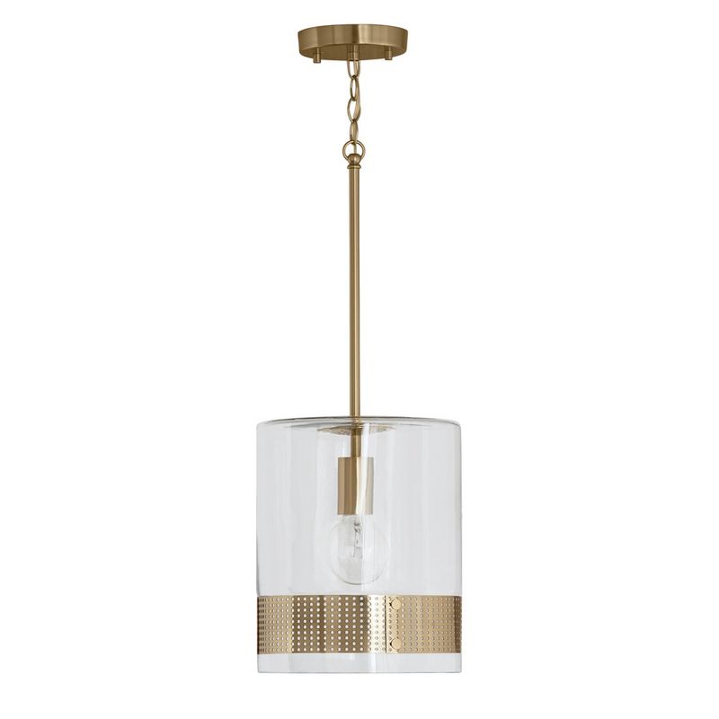 12&quot; Tall Mini Pendant with Clear Glass Shade